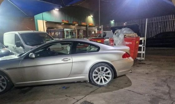 The same BMW 6 Series finished and back outside the workshop