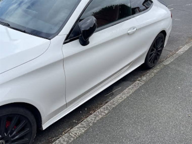 White BMW 2 Series coupe with finished paintwork